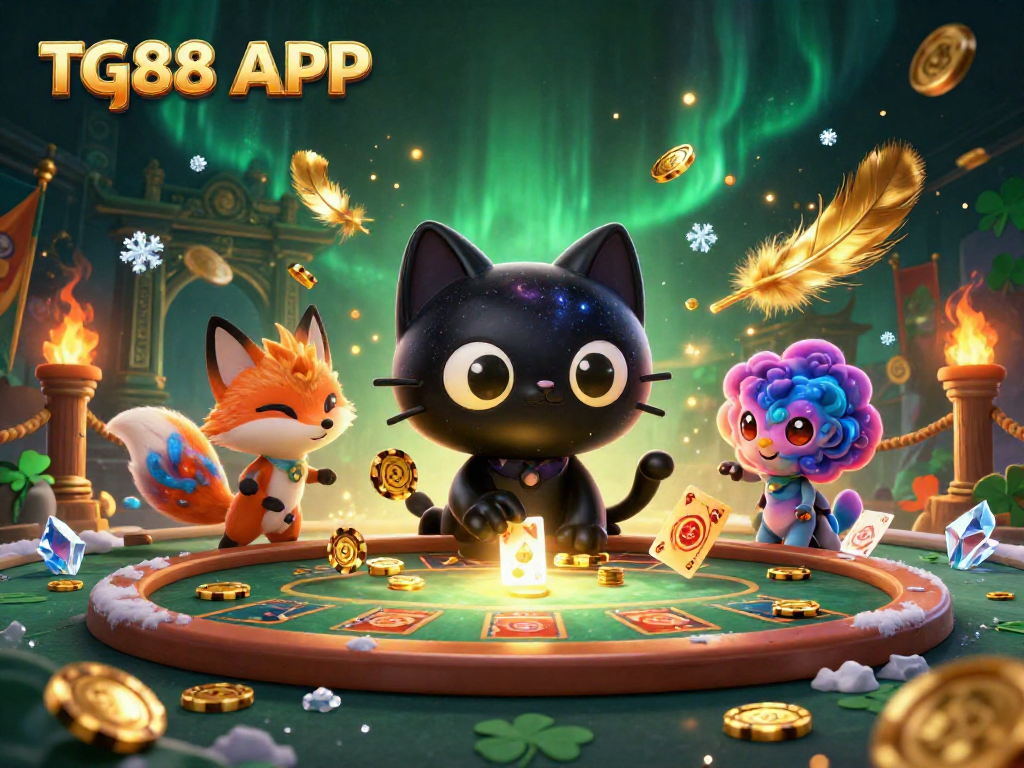 Bet on exciting experiences with the TG88 APP, featuring dynamic casino action and cosmic elements.