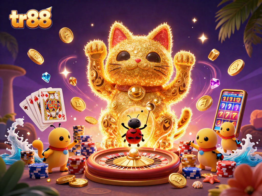 tr88 immerses players in a vibrant lucky cat scene filled with casino excitement