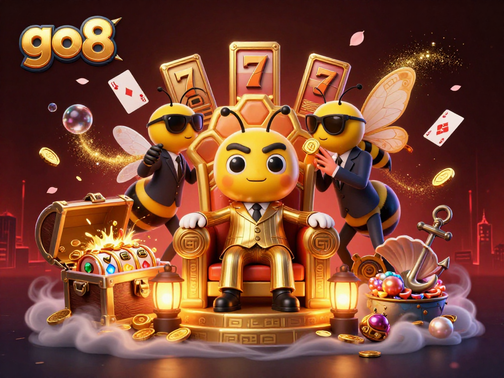 Join the action at go8 with vibrant 3D characters and playful gambling game elements