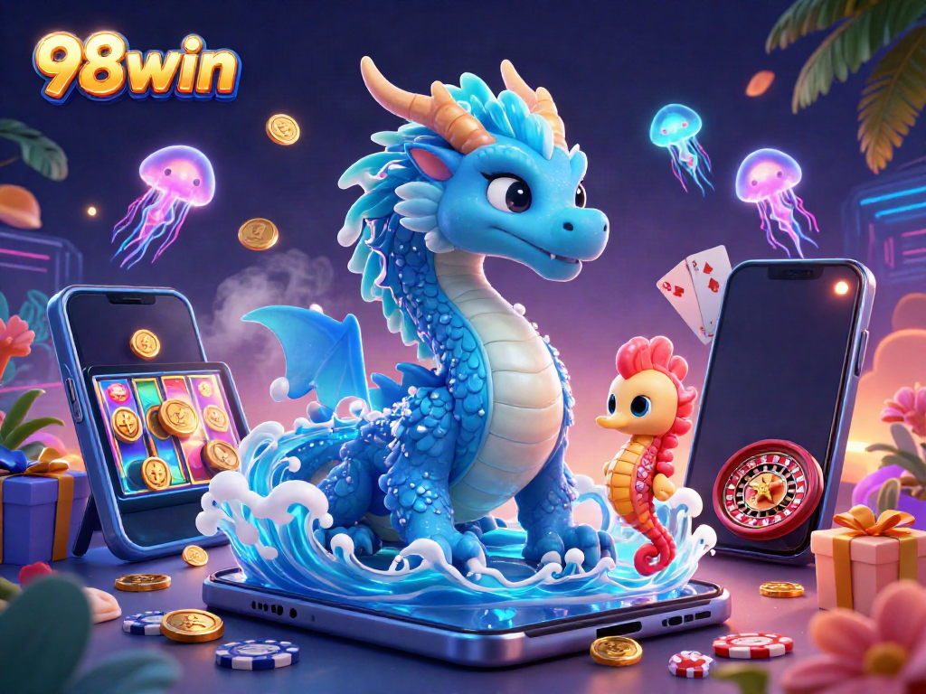 Engage with the vibrant world of 98win featuring colorful slot games and dynamic characters.
