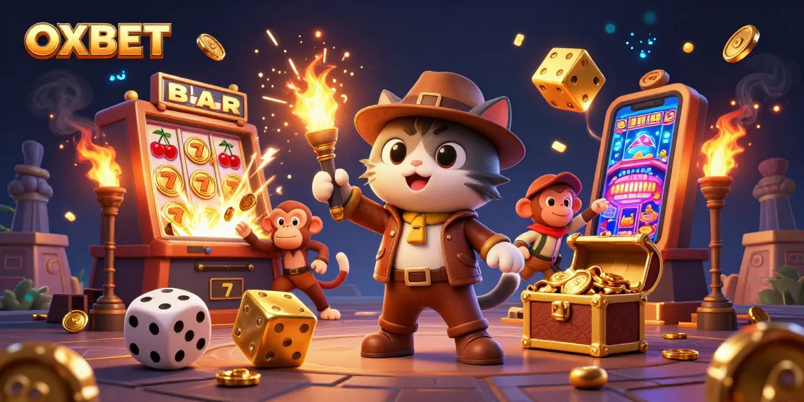 Experience the thrilling jackpot moments with OXBET's vibrant 3D casino adventure.