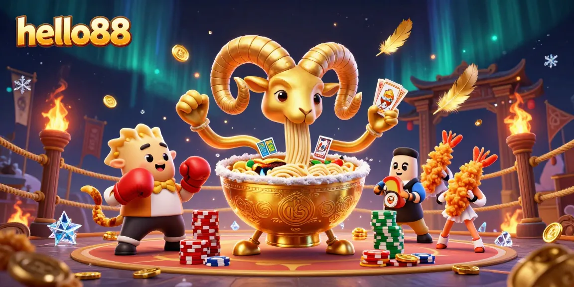 Engage in thrilling bets with hello88 and vibrant 3D casino characters in action.