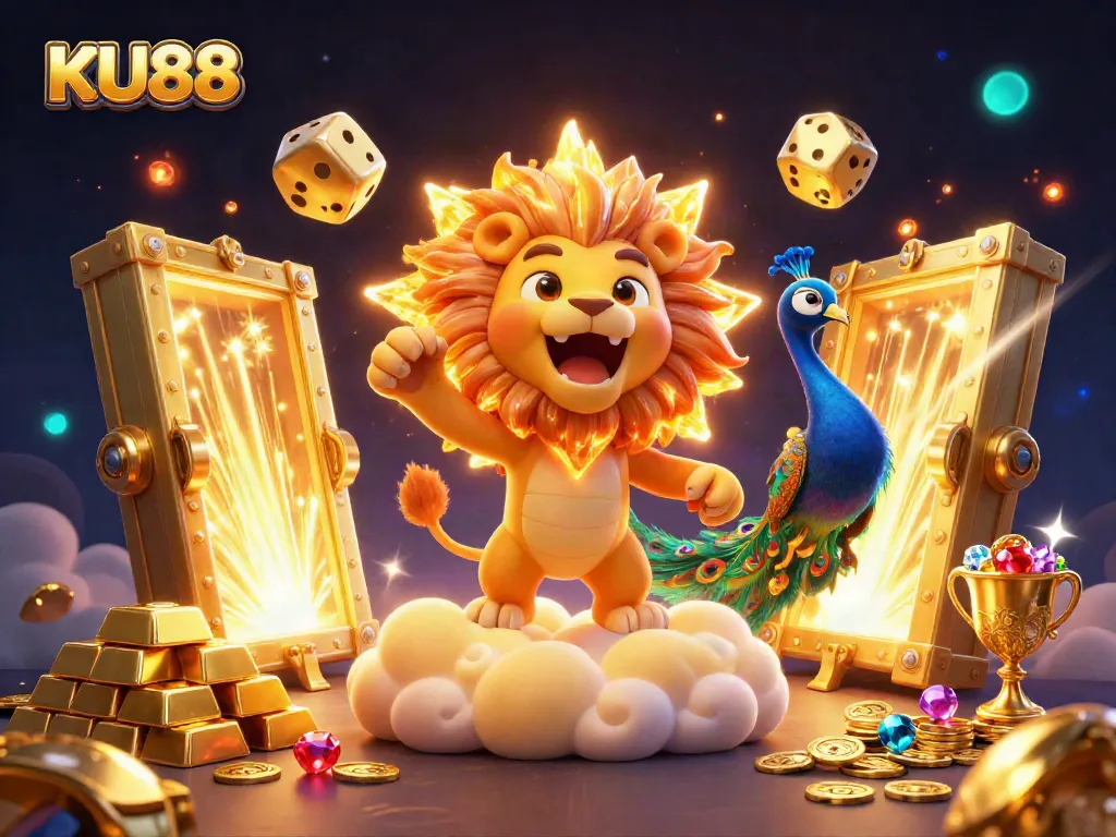 Experience slot excitement with KU88 and dynamic game elements in a vibrant casino atmosphere.