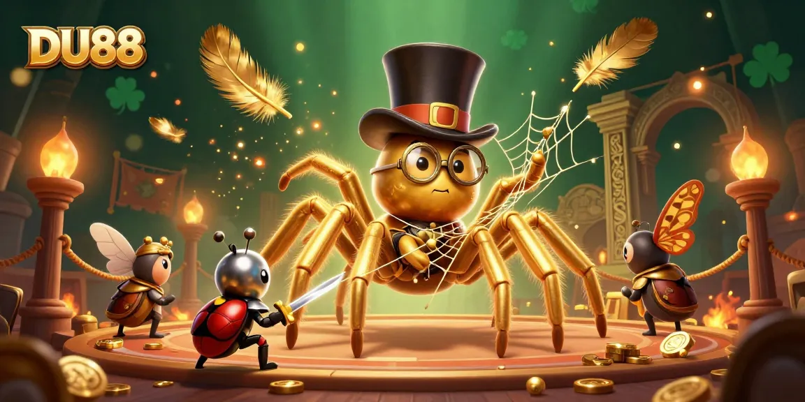 Experience thrilling gameplay at DU88 with a dynamic casino scene featuring vibrant characters and elements.