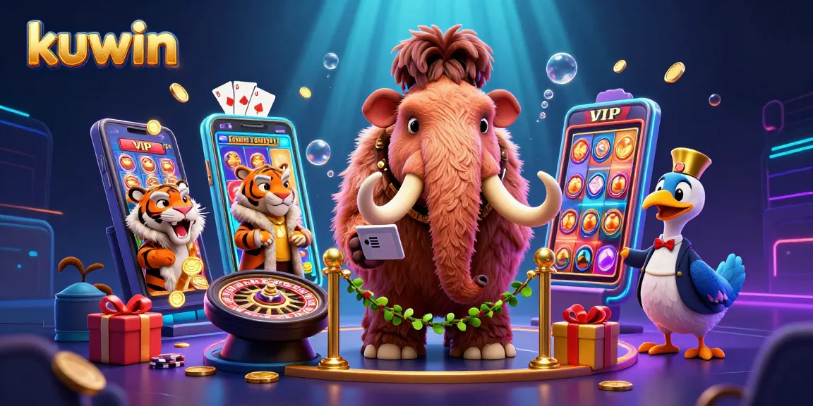 Experience the thrill of kuwin casino with vivid 3D characters in a vibrant gaming scene.
