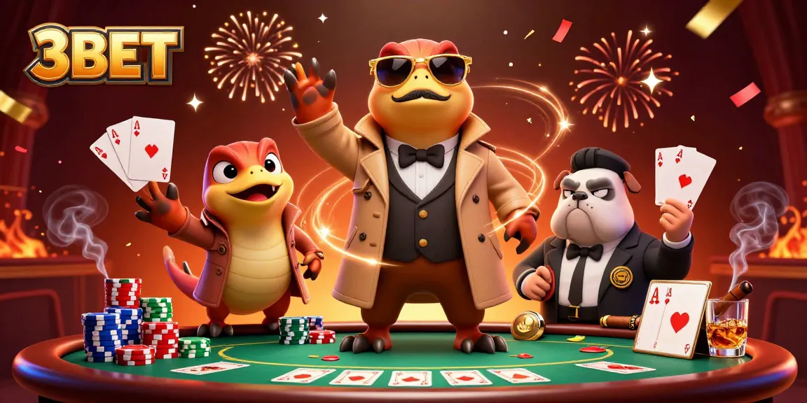 Experience thrilling gameplay at 3BET with poker action and vibrant casino atmosphere.