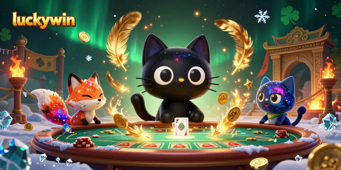 Experience the thrill of winning big with luckywin, featuring an enchanting cosmic casino scene.