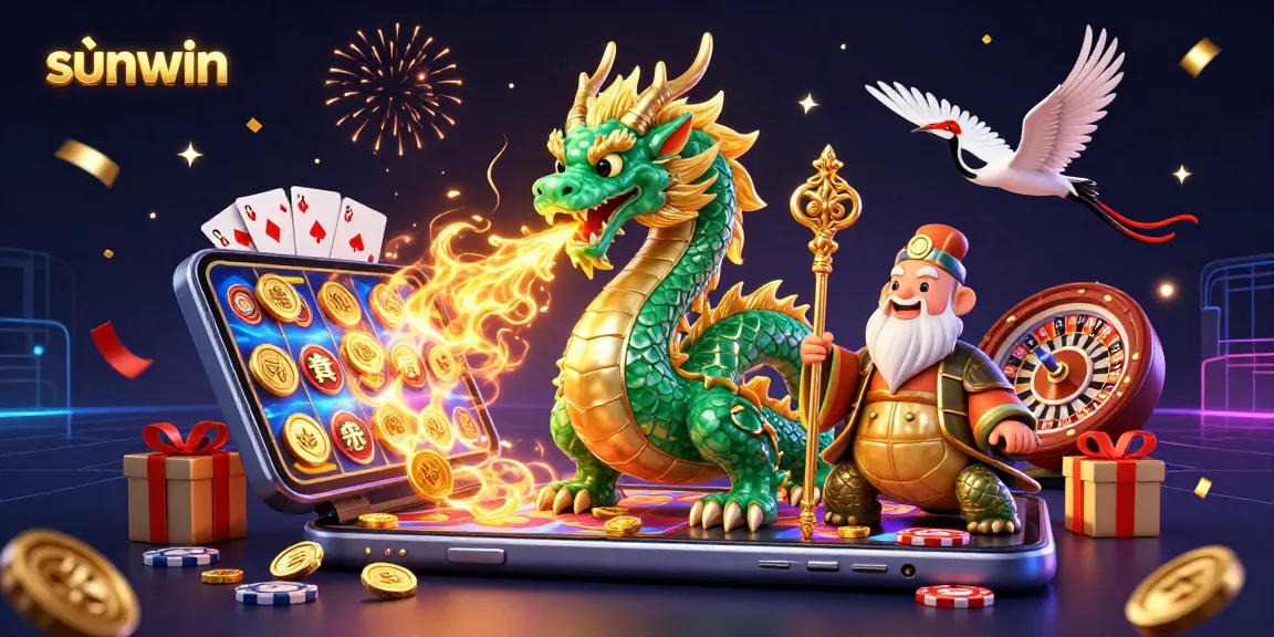 Experience the thrill of sunwin’s online gaming with a vibrant dragon, fortune cranes, and exciting games.