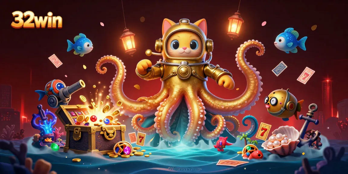 Join the excitement at 32win and dive into a thrilling underwater casino adventure!